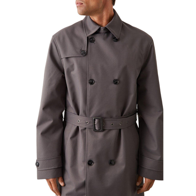 Burton Mens Double Breasted Trench Coat Discounts on great Brands