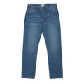 Dark Blue - Front - Burton Mens Mid Wash Straight Jeans