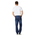 Dark Blue - Back - Burton Mens Dark Wash Straight Jeans