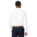 White - Back - Burton Mens Easy-Iron Skinny Long-Sleeved Formal Shirt