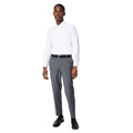 White - Side - Burton Mens Herringbone Tailored Formal Shirt