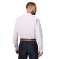 Pink - Back - Burton Mens Twill Slim Formal Shirt