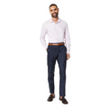 Pink - Side - Burton Mens Twill Slim Formal Shirt