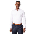 Pink - Front - Burton Mens Easy-Iron Tailored Long-Sleeved Formal Shirt