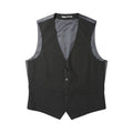 Charcoal - Front - Burton Mens Essential Slim Waistcoat