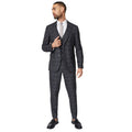 Charcoal - Lifestyle - Burton Mens Windowpane Check Slim Waistcoat