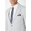 Dark Grey - Front - Burton Mens Tie & Pocket Square Set