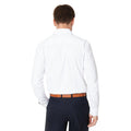 White - Back - Burton Mens Easy-Iron Slim Formal Shirt (Pack of 2)