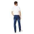 Mid Blue - Back - Burton Mens Straight Jeans