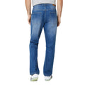 Dark Blue - Back - Burton Mens Mid Wash Bootcut Jeans