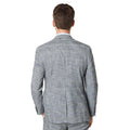 Neutral - Back - Burton Mens Textured Slub Wedding Suit Jacket