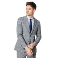 Neutral - Front - Burton Mens Textured Slub Wedding Suit Jacket