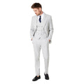 Grey - Lifestyle - Burton Mens Heathered Slim Wedding Waistcoat