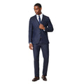 Grey - Lifestyle - Burton Mens Tonal Grid Check Slim Wedding Suit Jacket