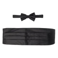 Black - Front - Burton Mens Tie & Cummerbund Set