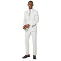 Pale Grey - Lifestyle - Burton Mens Linen Blend Single-Breasted Slim Suit Jacket