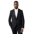 Black - Front - Burton Mens Single-Breasted Slim Tuxedo Jacket