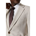 Neutral - Side - Burton Mens Semi Plain Single-Breasted Slim Suit Jacket