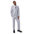 Grey Blue - Lifestyle - Burton Mens Linen Blend Slim Wedding Suit Jacket