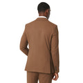 Copper - Back - Burton Mens Plain Weave Slim Suit Jacket