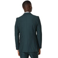 Dark Green - Back - Burton Mens Slim Suit Jacket