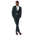 Dark Green - Side - Burton Mens Slim Suit Jacket