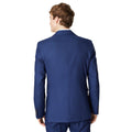 Royal Blue - Back - Burton Mens Sharkskin Suit Jacket