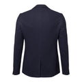 Navy - Back - Burton Mens Pique Jersey Patch Pocket Suit Jacket