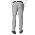 Grey - Back - Burton Mens Textured Semi Plain Suit Trousers