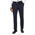 Navy - Front - Burton Mens Herringbone Suit Trousers