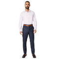 Navy - Side - Burton Mens Smart Slim Suit Trousers