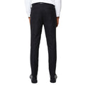 Black - Back - Burton Mens Textured Tuxedo Suit Trousers