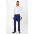 Blue - Front - Burton Mens Smart Tailored Suit Trousers