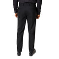 Black - Back - Burton Mens Smart Tailored Suit Trousers