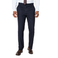 Navy - Front - Burton Mens Smart Tailored Suit Trousers