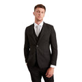 Black - Side - Burton Mens Essential Slim Suit Jacket