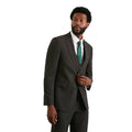 Charcoal - Front - Burton Mens Essential Slim Suit Jacket