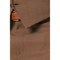 Copper - Side - Burton Mens Weave Plain Slim Suit Trousers