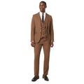 Copper - Lifestyle - Burton Mens Weave Plain Slim Suit Trousers