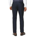 Navy - Back - Burton Mens 1904 Wool Blend Slim Suit Trousers