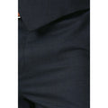 Navy - Side - Burton Mens 1904 Wool Blend Slim Suit Trousers