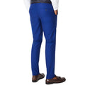 Bright Blue - Back - Burton Mens Plain Slim Suit Trousers