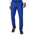 Bright Blue - Front - Burton Mens Plain Slim Suit Trousers