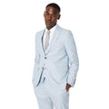 Light Blue - Front - Burton Mens Single-Breasted Suit Jacket