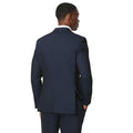 Navy - Back - Burton Mens 1904 Wool Blend Slim Suit Jacket