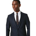 Navy - Side - Burton Mens 1904 Wool Blend Slim Suit Jacket