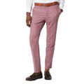 Rose - Front - Burton Mens Textured Slim Tailored Suit Trousers