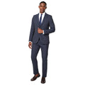 Navy - Lifestyle - Burton Mens Puppytooth Slim Suit Trousers