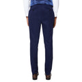 Blue - Back - Burton Mens Button Slim Suit Trousers