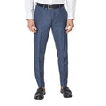 Navy - Front - Burton Mens Linen-Look Suit Trousers